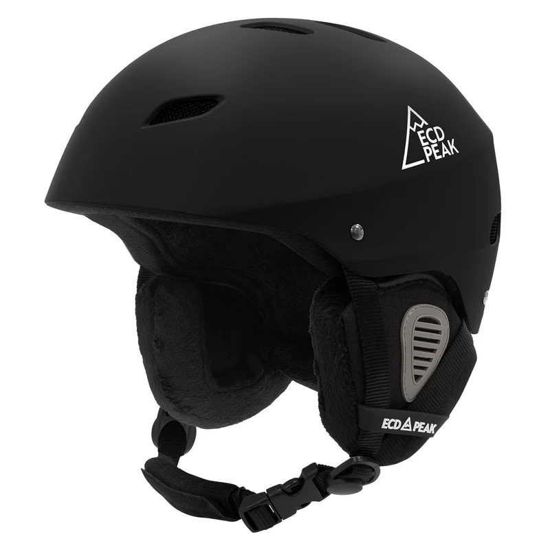 ECD Germany | Skihelm für Herren und Damen S (51-54 cm) Schwarz Snowboardhelm mit Belüftungssystem & Skibrillenhalter, optimaler Schutz & Tragekomfort