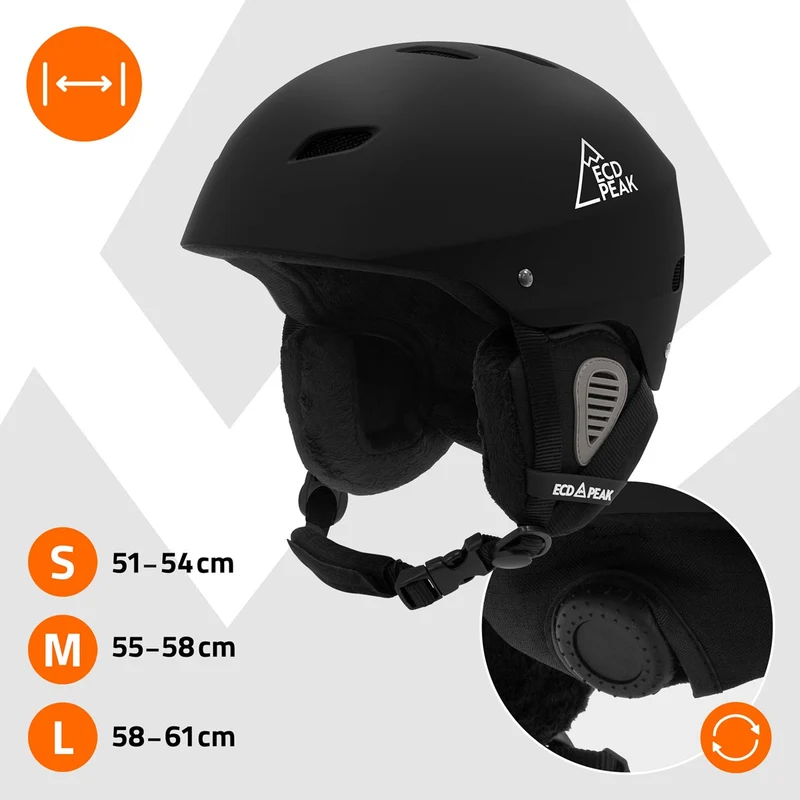 ECD Germany | Skihelm für Herren und Damen S, M, L Snowboardhelm mit Belüftungssystem & Skibrillenhalter, optimaler Schutz & Tragekomfort