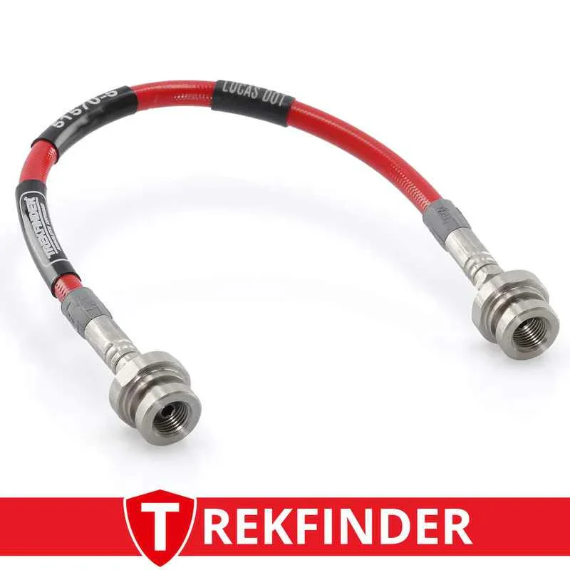 Stahlflexbremsleitung TREKFINDER für SUZUKI Jimny II Hinterachse links