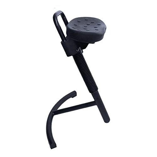 STIER Stehhilfe mit Stahlgestell grau Sitzhöhe 645-825 mm PU-Sitz