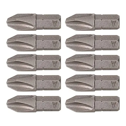 STIER Phillips-Bit PH 1 | PH 3 Form C 6,3 Länge 25 mm 10er Pack 10 Stk