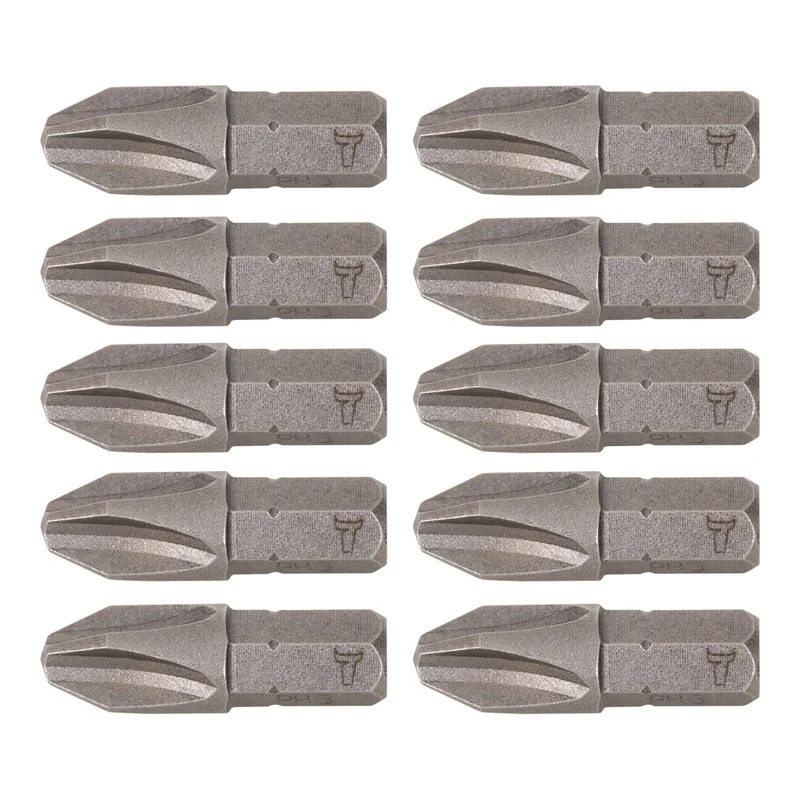 STIER Phillips-Bit PH 1 | PH 3 Form C 6,3 Länge 25 mm 10er Pack 10 Stk
