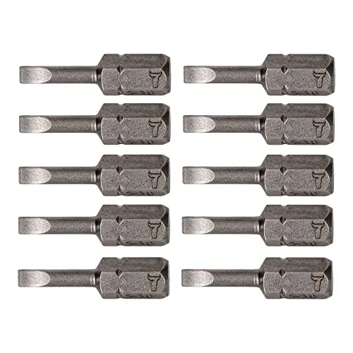 STIER Schlitz-Bit Form C 6,3 Länge 25mm 10er Pack 10 Stk diverse Größen Bit Satz