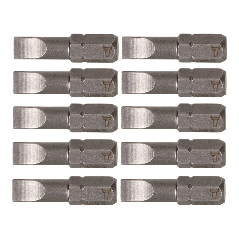 STIER Schlitz-Bit Form C 6,3 Länge 25mm 10er Pack 10 Stk diverse Größen Bit Satz