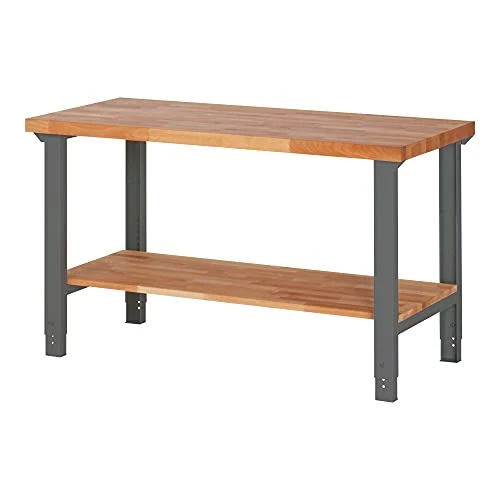 STIER Höhenverstellbarer Werktisch Premium mit Ablageboden BxTxH 1500x700x790-1140 mm