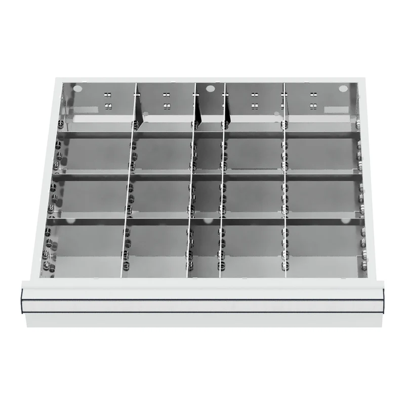 STIER Schubladeneinteilung Metalleinteilung BLH 75 mm Innenmaß 500x450 mm 20