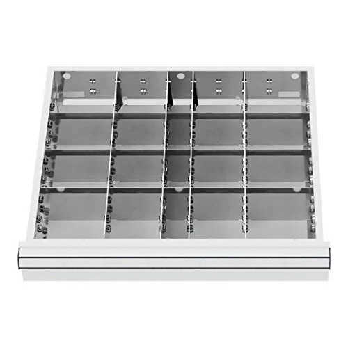 STIER Schubladeneinteilung Metalleinteilung BLH 75 mm Innenmaß 500x450 mm 20