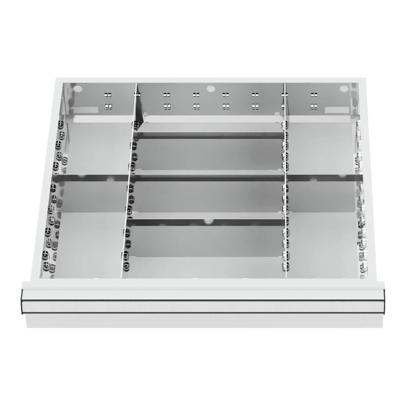 STIER Schubladeneinteilung Metalleinteilung BLH 100/125 mm Innenmaß 500x450 mm 8