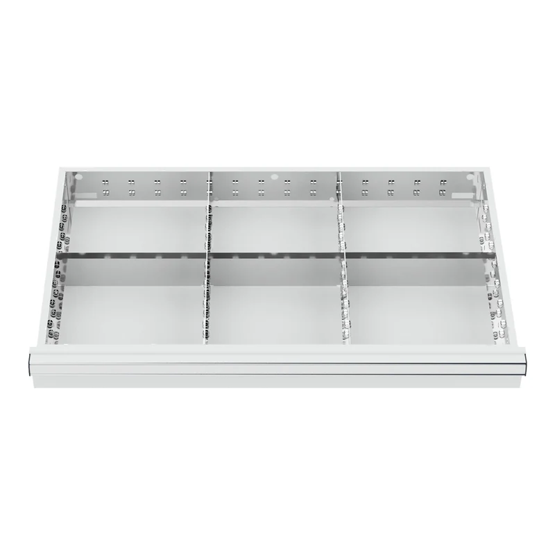 STIER Schubladeneinteilung Metalleinteilung BLH 100/125 mm Innenmaß 800x450 mm 6