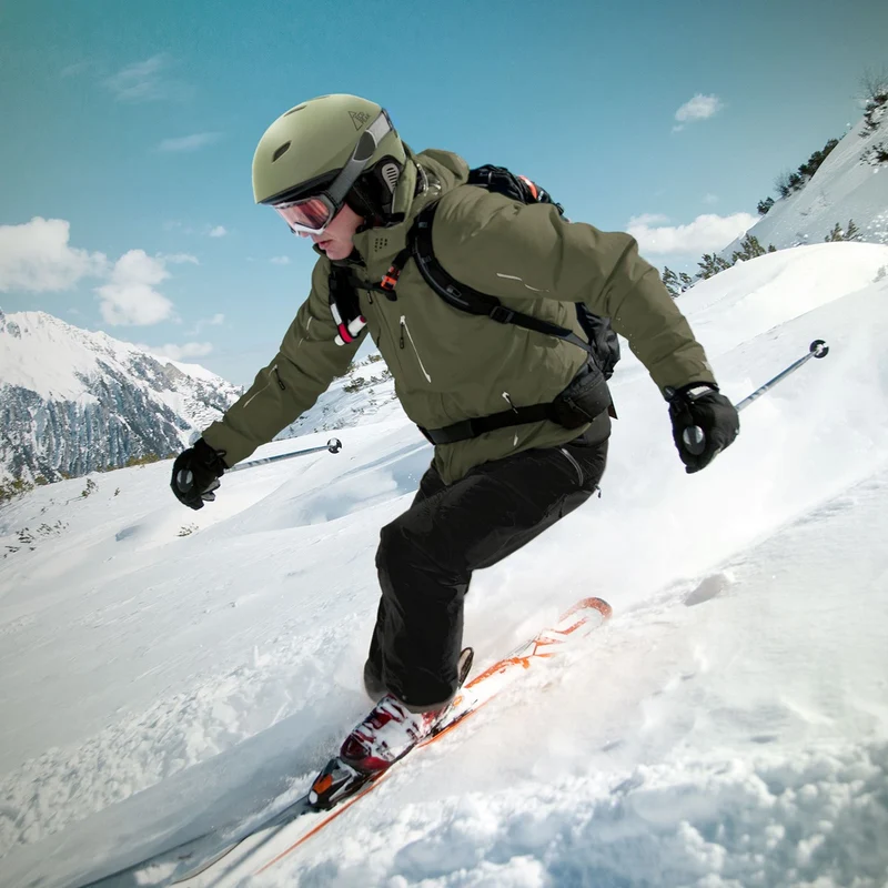 ECD Germany | Skihelm für Herren und Damen S (51-54 cm) Grün Snowboardhelm mit Belüftungssystem & Skibrillenhalter, optimaler Schutz & Tragekomfort