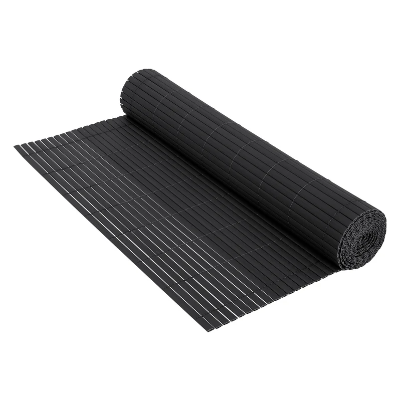 Sichtschutzmatte Sichtschutzzaun PVC Bamus in Anthrazit UV-Schutz