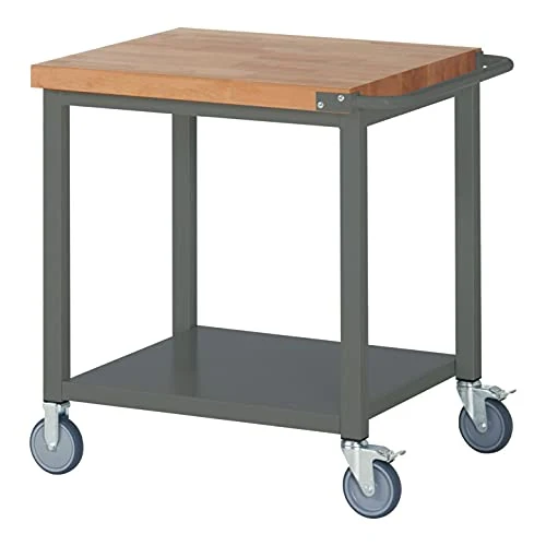 STIER Fahrbare Werkbank Premium mit Ablageboden BxTxH 750x700x880 mm