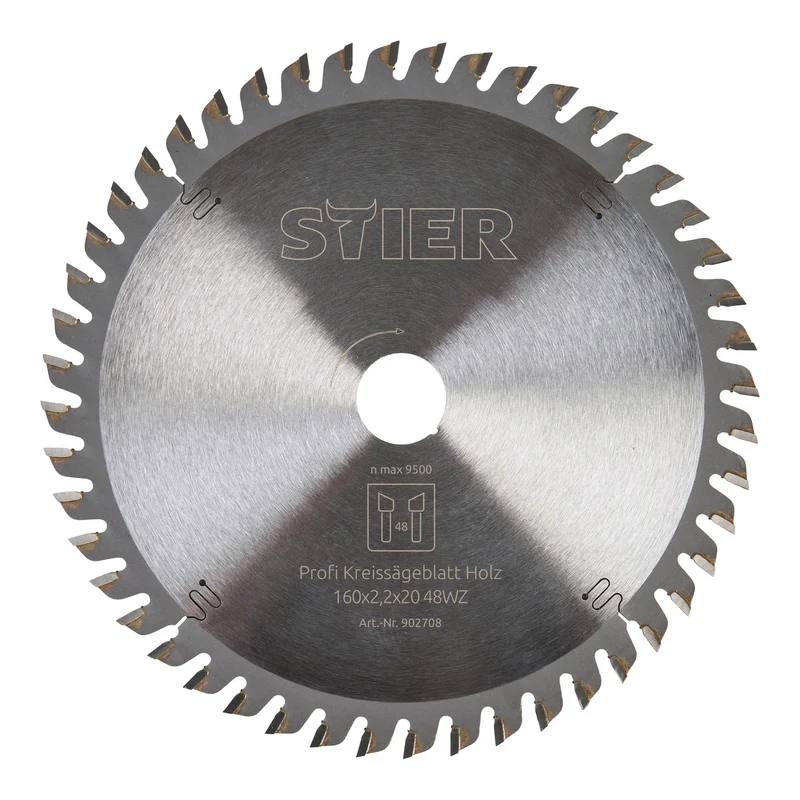 STIER Kreissägeblatt Profi Holz Hartfaserplatten Gispkartonplatten div. Größen