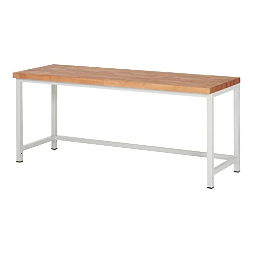 STIER Höhenverstellbare Werkbank Premium BxTxH 1500x700x840-1040mm RAL 7035