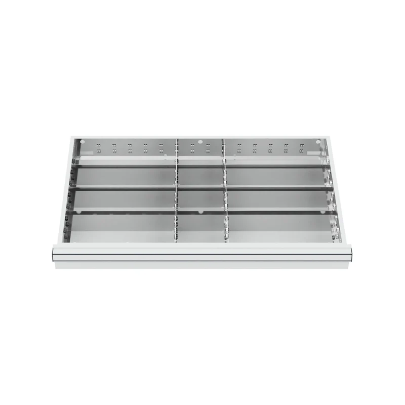 STIER Schubladeneinteilung Metalleinteilung BLH 100/125 mm Innenmaß 800x450 mm