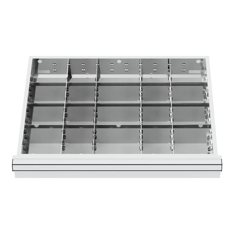 STIER Schubladeneinteilung Metalleinteilung BLH 75 mm Innenmaß 600x450 mm 20