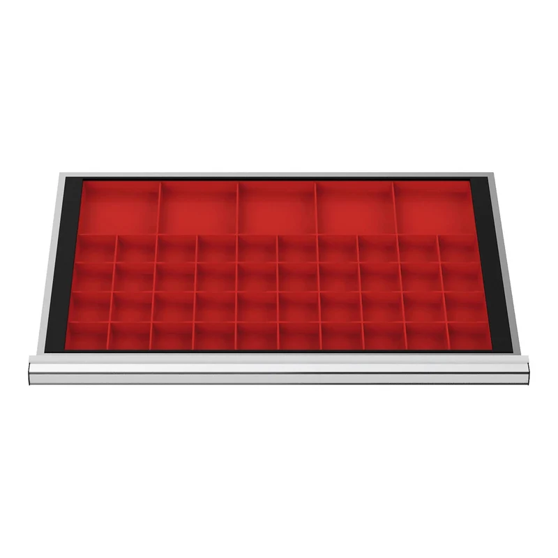 STIER Schubladeneinteilung Kleinteilekästen BLH 100 mm Innenmaß 800x450 mm 40
