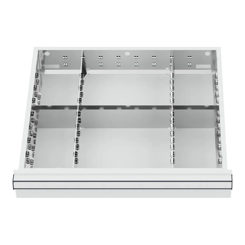 STIER Schubladeneinteilung Metalleinteilung BLH 200-300 mm Innenmaß 500x450 mm 6