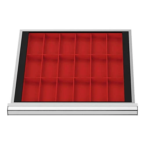STIER Schubladeneinteilung Kleinteilekästen BLH 100 mm Innenmaß 500x450 mm 18