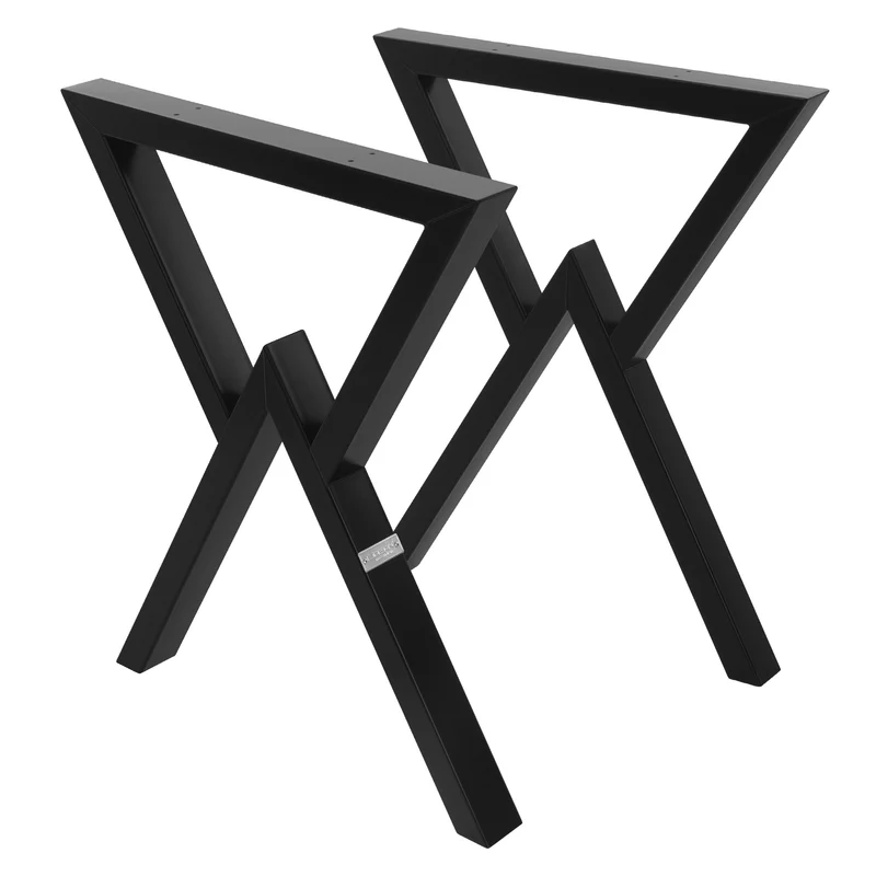 Tischbeine Tischgestell 2er Set X-Design aus Stahl ML-Design
