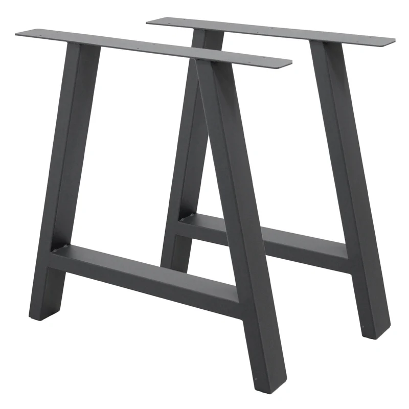 Tischbeine Tischgestell 2er Set A-Design aus Stahl ML-Design