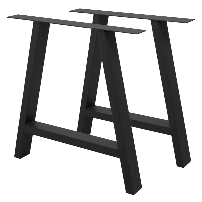 Tischbeine Tischgestell 2er Set A-Design aus Stahl ML-Design