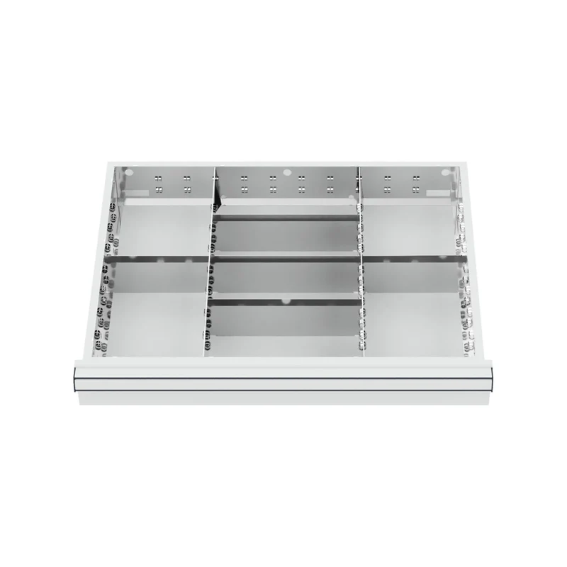 STIER Schubladeneinteilung Metalleinteilung BLH 100/125 mm Innenmaß 600x450 mm 8