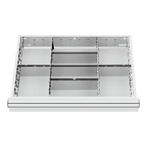 STIER Schubladeneinteilung Metalleinteilung BLH 100/125 mm Innenmaß 600x450 mm 8