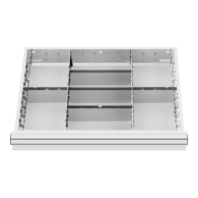 STIER Schubladeneinteilung Metalleinteilung BLH 100/125 mm Innenmaß 600x450 mm 8
