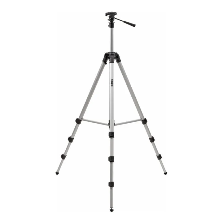 STIER Stativ 250 Baustativ Aluminiumgehäuse 250 cm für Laser und Nivelliergeräte