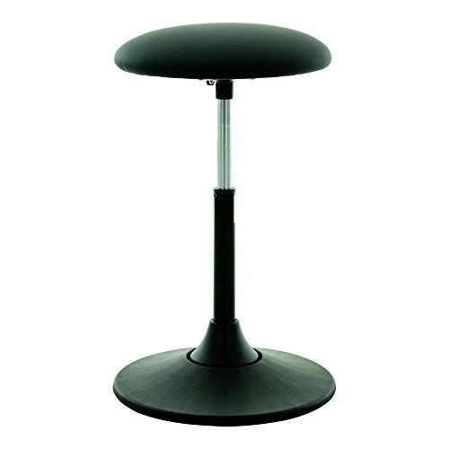STIER Multibeweglicher Hocker ergonomisch höhenverstellbar schwarz Kunstleder
