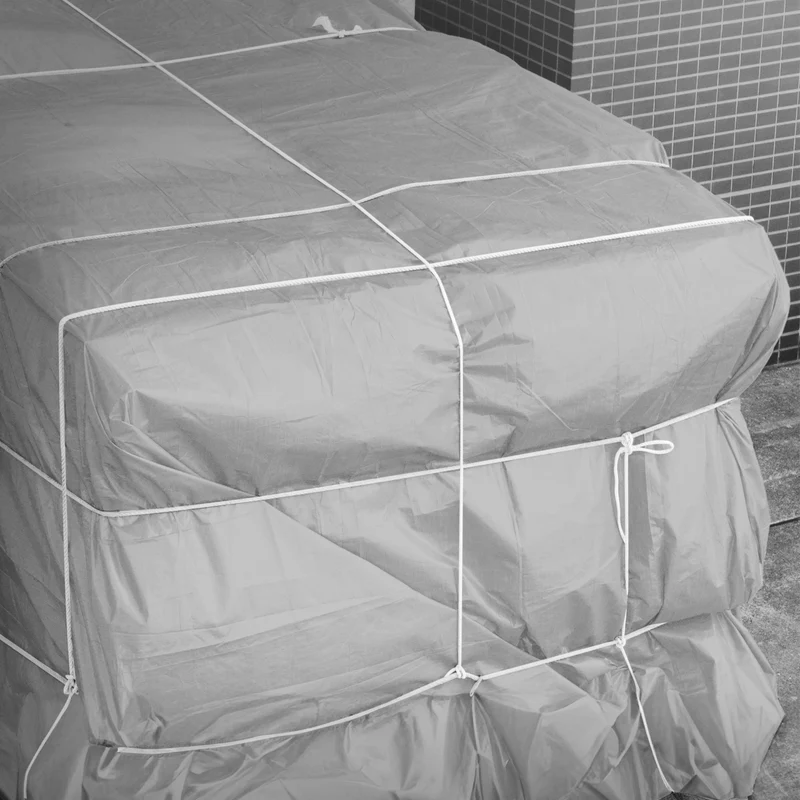 Abdeckplane Gewebeplane mit Ösen 650 g/m² Grau aus PVC