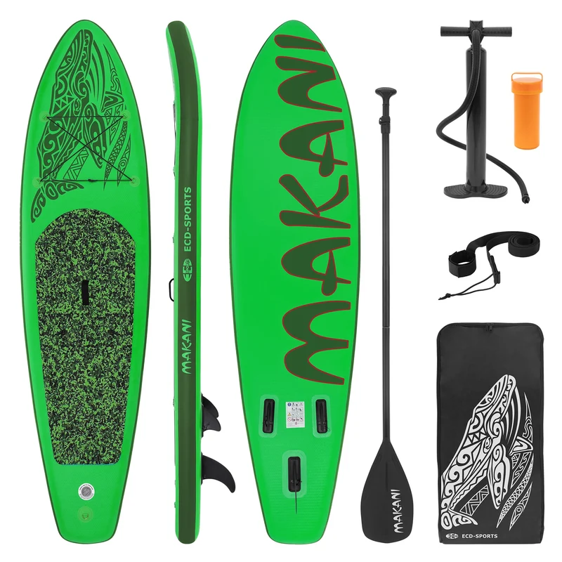 Stand Up Paddle aufblasbares SUP Board Makani 320x80x15 cm aus PVC inkl. Pumpe und Tragetasche