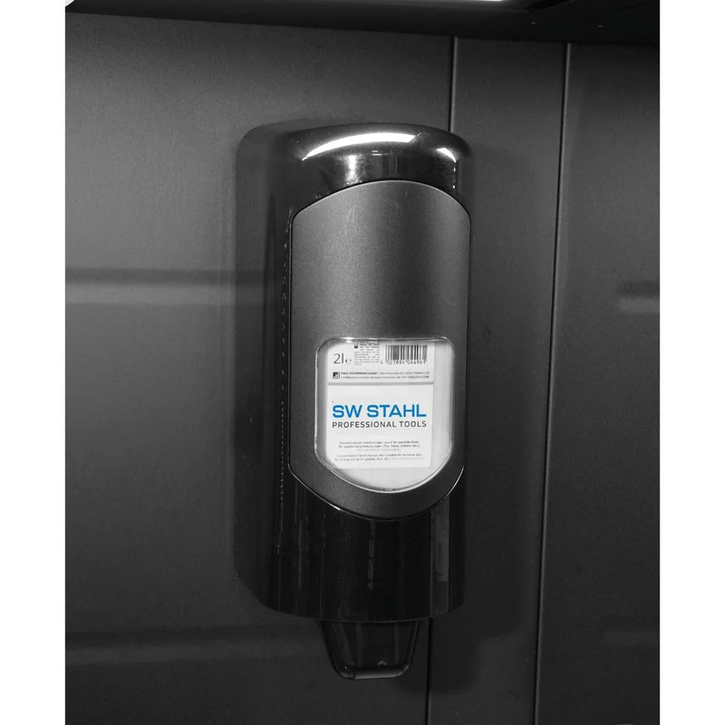 SW-Stahl Handwaschpastenspender auf Magnethalter mit Handwaschpaste 2 Liter