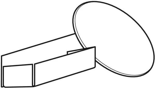 Geberit Vergrößerungsspiegel für Acanto Spiegelschrank, Breite 60 cm – Präzise Vergrößerung