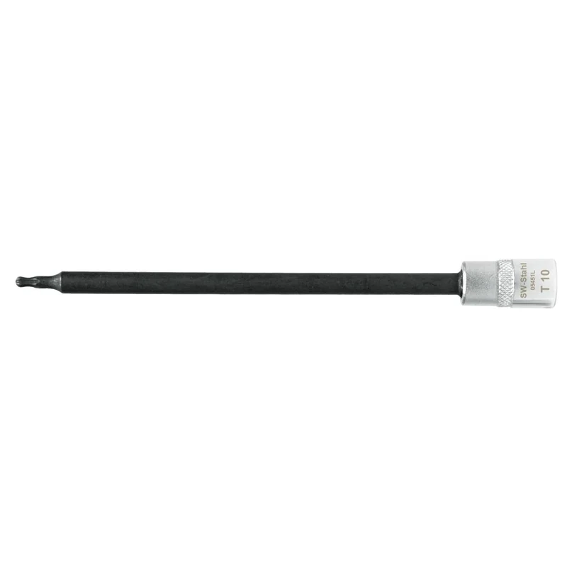 SW-Stahl Schraubendreheinsatz 1/4" T-Profil T10 mit Kugelkopf