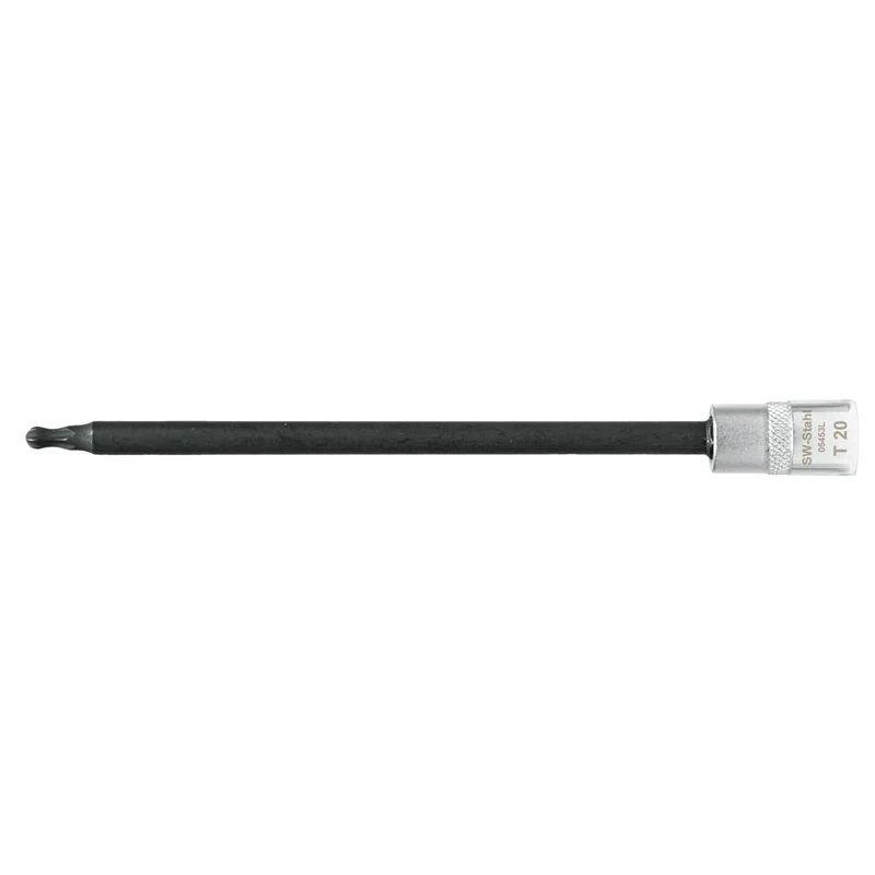 SW-Stahl Schraubendreheinsatz 1/4" T-Profil T20 mit Kugelkopf
