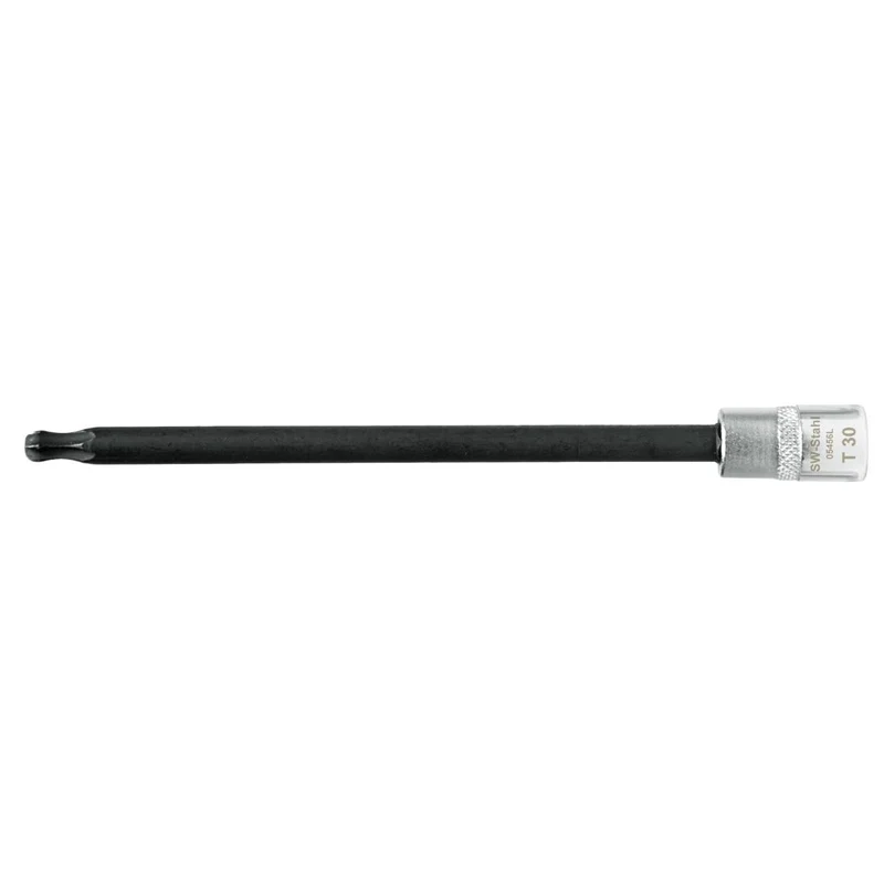 SW-Stahl Schraubendreheinsatz 1/4" T-Profil T30 mit Kugelkopf
