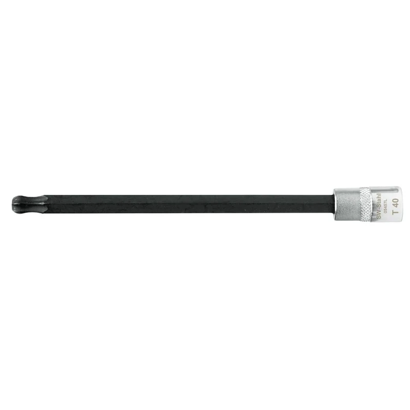 SW-Stahl Schraubendreheinsatz 1/4" T-Profil T40 mit Kugelkopf