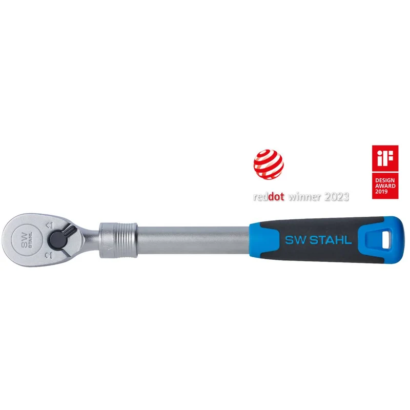 SW-Stahl Umschaltknarre 1/2" High Torque 1.075 Nm Teleskopauszug