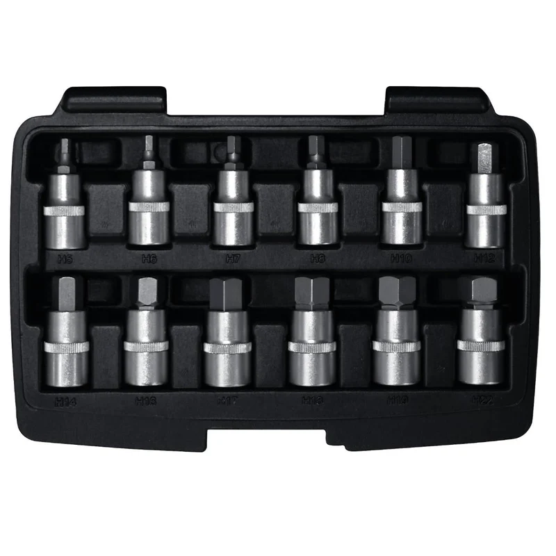 SW-Stahl Schraubendreheinsätze 1/2" Innensechskant 5-22 mm12-teilig
