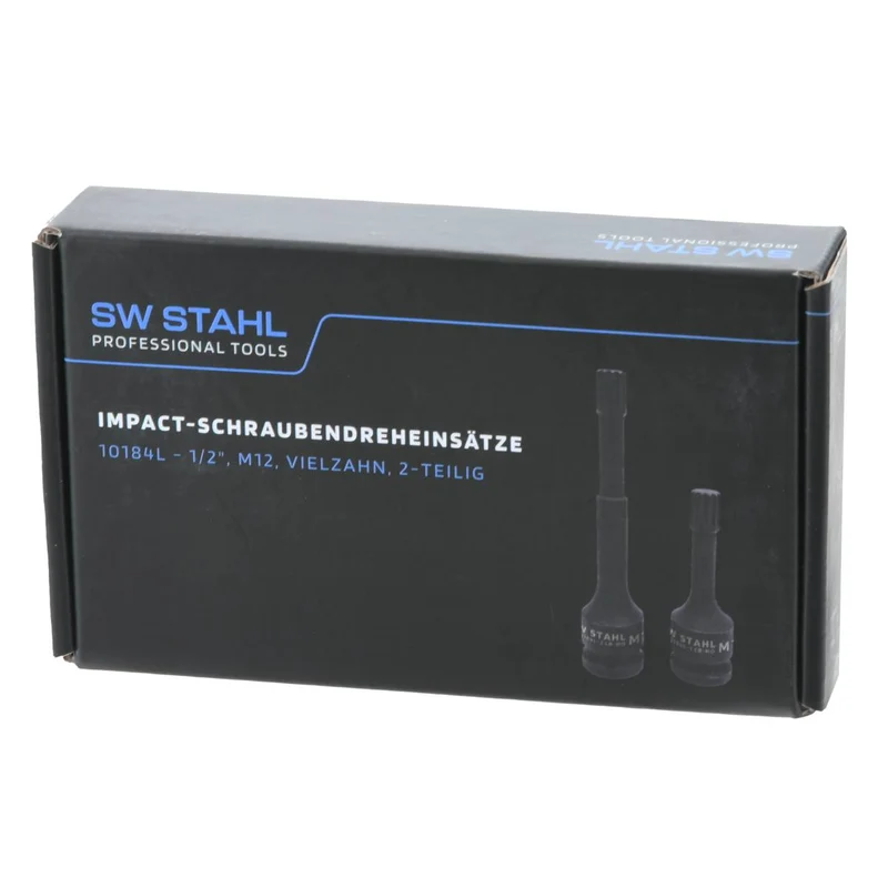 SW-Stahl Schraubendreheinsätze 1/2" M12 Vielzahn 2-teilig