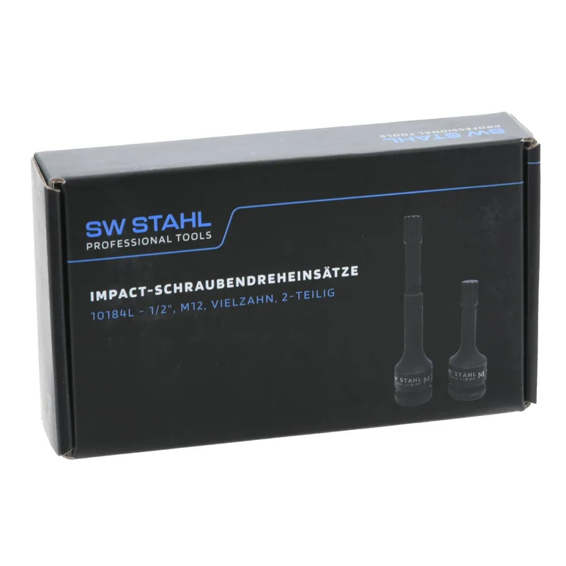 SW-Stahl Schraubendreheinsätze 1/2" M12 Vielzahn 2-teilig