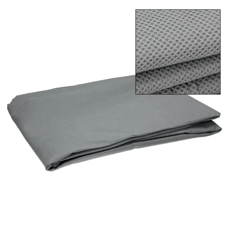 Hardtopständer mit 4 feststellbaren Rollen Schwarz aus Stahl und Hardtop Cover