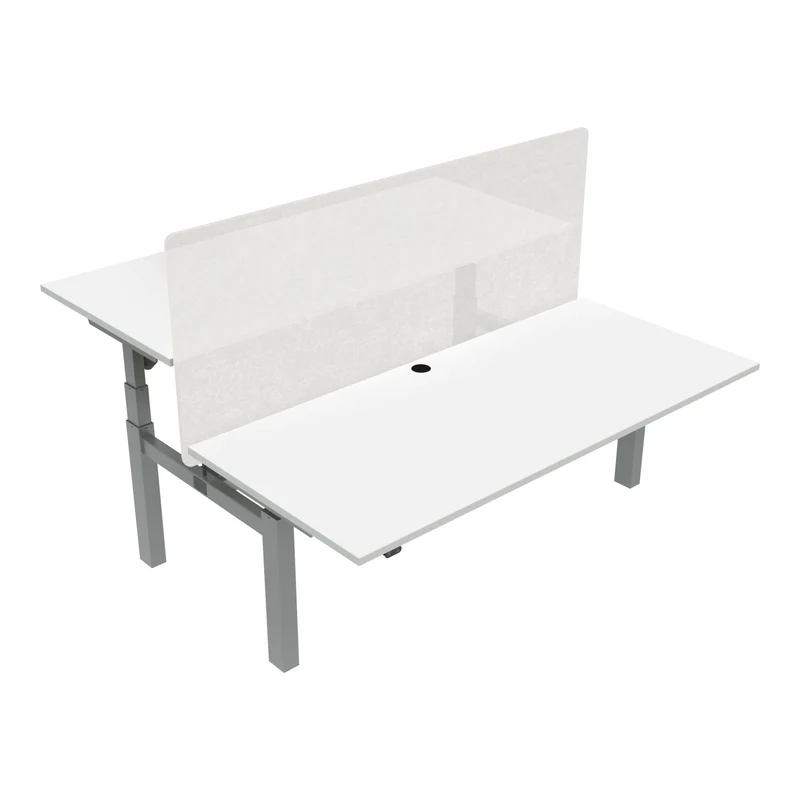 STIER Elektrisch höhenverstellbarer Team-Schreibtisch 501-88 180x80cm Weiß mel.
