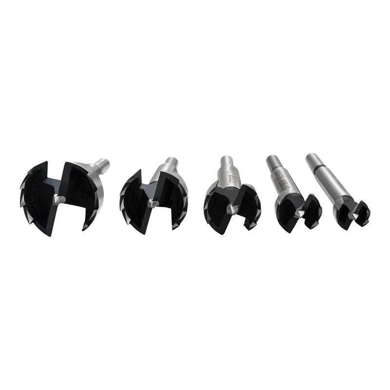STIER Forstnerbohrer Set in Holz-Kasette 5-teilig (15 20 25 30 35 mm) 10 mm