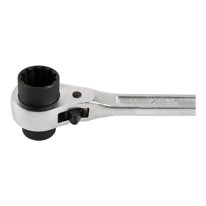 STIER Gerüstbauratsche 19 x 22 mm Doppel-Sechskant Ringratsche