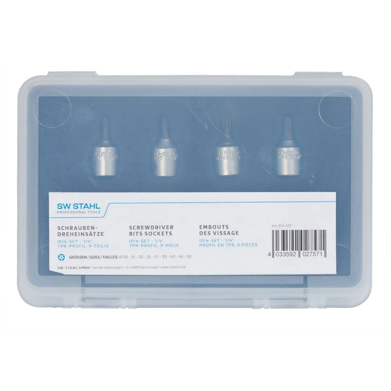 SW-Stahl Schraubendreheinsätze 1/4" TPR-Profil IP10-IP50 9-teilig