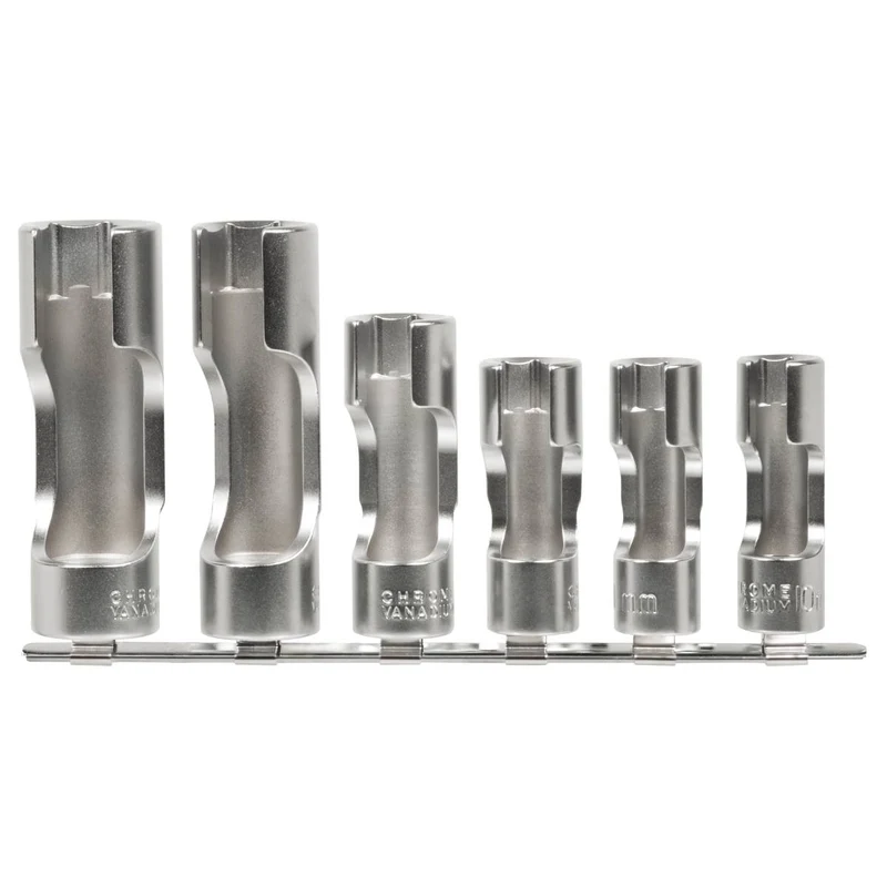 SW-Stahl Steckschlüsseleinsätze 3/8" 10-19 mm offen 6-teilig
