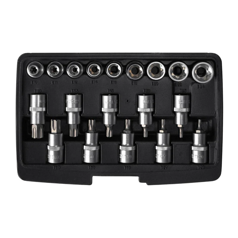 SW-Stahl Steckschlüsseleinsätze 1/2" 19-teilig